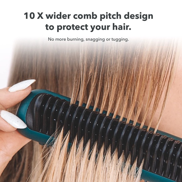 ZAO’S Selection Store Ceramic Electric Straightening Comb For All Hair Types - Picture 12 of 14
